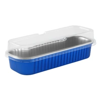 6pcs Royal Blue Foil Trays With Lids Iconic Cake Art