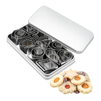 30 Pcs Mini Shapes Cutter Set Stainless Steel Iconic Cake Art