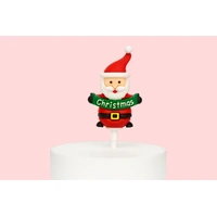 6PCS Christmas Santa Toppers Iconic Cake Art