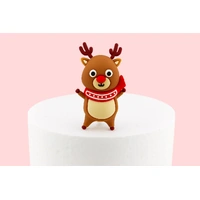 6PCS Cute Reindeer Toppers Iconic Cake Art