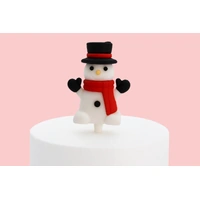 6PCS Snowman Toppers Iconic Cake Art