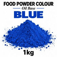 Blue - LAKE B.BLUE - Oil Base Powder Colour 1kg - Iconic Cake Art