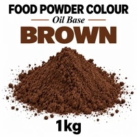 Brown - LAKE CHOCOLATE BROWN - Oil Base Powder Colour 1kg - Iconic Cake Art
