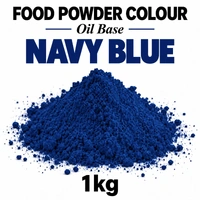 Navy - LAKE INDIGO CARMINE - Oil Base Powder Colour 1kg - Iconic Cake Art
