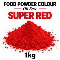 Super red - LAKE PONCEAU 4R - Oil Base Powder Colour 1kg - Iconic Cake Art