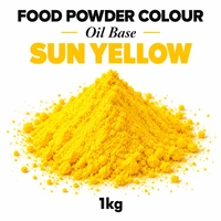 Sun Yellow - LAKE TARTRAZINE - Oil Base Powder Colour 1kg - Iconic Cake Art