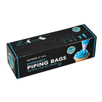 22 Inch 55cm CLEAR Disposable Piping Bags - 100Pieces Iconic Cake Art