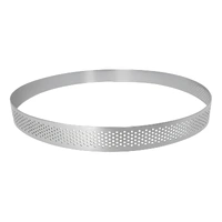 20cm x 2cm Perforated Tart Rings Iconic Cake Art