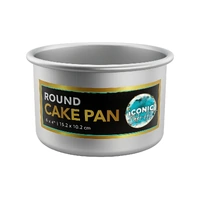 6 Inch x 4 Inch Round Cake Pan Iconic Cake Art