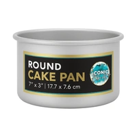 7 Inch x 3 Inch Round Cake Pan Iconic Cake Art