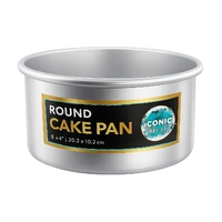8 Inch x 4 Inch Round Cake Pan Iconic Cake Art