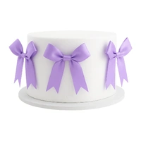 Light Purple Vintage Bows Iconic Cake Art