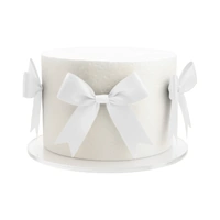 White Satin Bows Iconic Cake Art