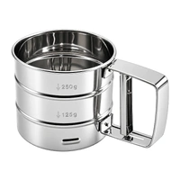 Stainless Steel Flour Sieve With Handle Iconic Cake Art