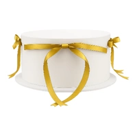 Gold Vintage Satin Bow Iconic Cake Art