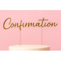Gold Confirmation Topper Iconic Cake Art