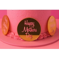 6 PCS Gold Mothers Day Toppers Iconic Cake Art