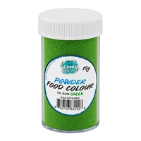 Green Oil Based Powder Colour - 15g - Iconic Cake Art