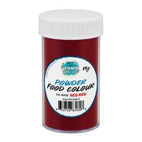 Red Red Oil Based Powder Colour - 15g - Iconic Cake Art