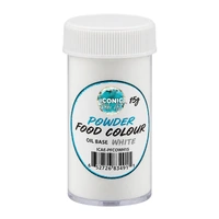 White Oil Based Powder Colour - 15g - Iconic Cake Art
