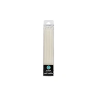 Tall Pearl White Candles 12cm - 12pc Iconic Cake Art