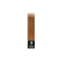 Tall Rose Gold Candles 12cm - 12pc Iconic Cake Art