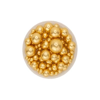100g Mixed Metallic Gold Pearls Iconic Sprinkles