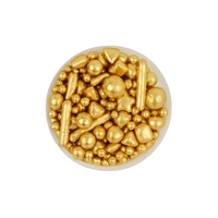 30g Metallic Gold Trio Iconic Sprinkles