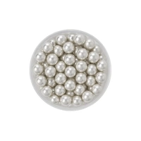100g 8mm Metallic Silver Pearls Iconic Sprinkles