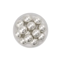 100g 14mm Metallic Silver Pearls Iconic Sprinkles