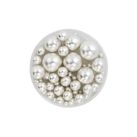 100g Mixed Metallic Silver Pearls Iconic Sprinkles
