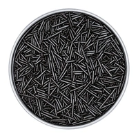 100g Pearl Black Nonpareils - Iconic Sprinkles