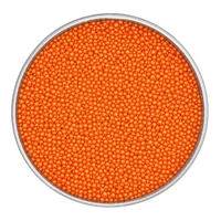 100g Pearl Orange Nonpareils - Iconic Sprinkles