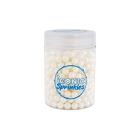 100g 7mm Pearl White Cachous - Iconic Sprinkles: Single