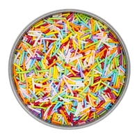 75g Pearl Rainbow Jimmies - Iconic Sprinkles: Single