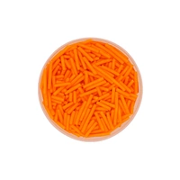 100g Shiny Orange Jimmies Iconic Sprinkles