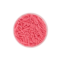 30g Shiny Pink Jimmies Iconic Sprinkles