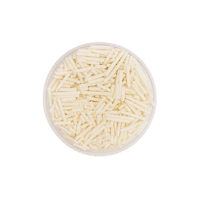 100g Shiny White Jimmies Iconic Sprinkles