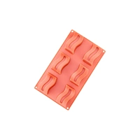 6 Cavity - Breadstick Silicone Chocolate Mold K-036D