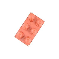 6 Cavity - Hatter Silicone Chocolate Mold K-041D