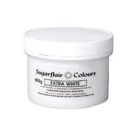 ** WHITE EXTRA 400grams - SUGARFLAIR MAXIMUM CONCENTRATED FOOD COLOUR