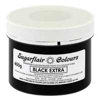 ** BLACK EXTRA 400grams - SUGARFLAIR MAXIMUM CONCENTRATED FOOD COLOUR