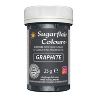** Graphite - Sugarflair Spectral Paste 25G - Fondant And Buttercream Colour
