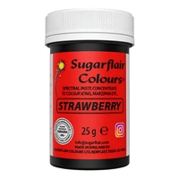 ** Strawberry - Sugarflair Spectral Paste 25G - Fondant And Buttercream Colour