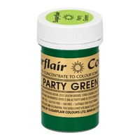 25g PARTY GREEN SPECTRAL PASTE – Fondant and Buttercream Colour Sugarflair