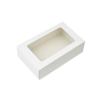 Macaron Box White Plain - Holds 12 Pieces