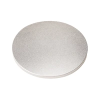 14 Inch Silver Round Drum Mdf Cake Board-Masonite