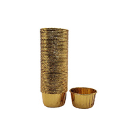 Gold - Metallic Cupcake Liners - 50Pcs