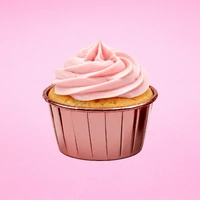 Pink - Metallic Cupcake Liners - 50Pcs 