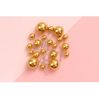 Metallic Gold Ball Topper 20Pcs